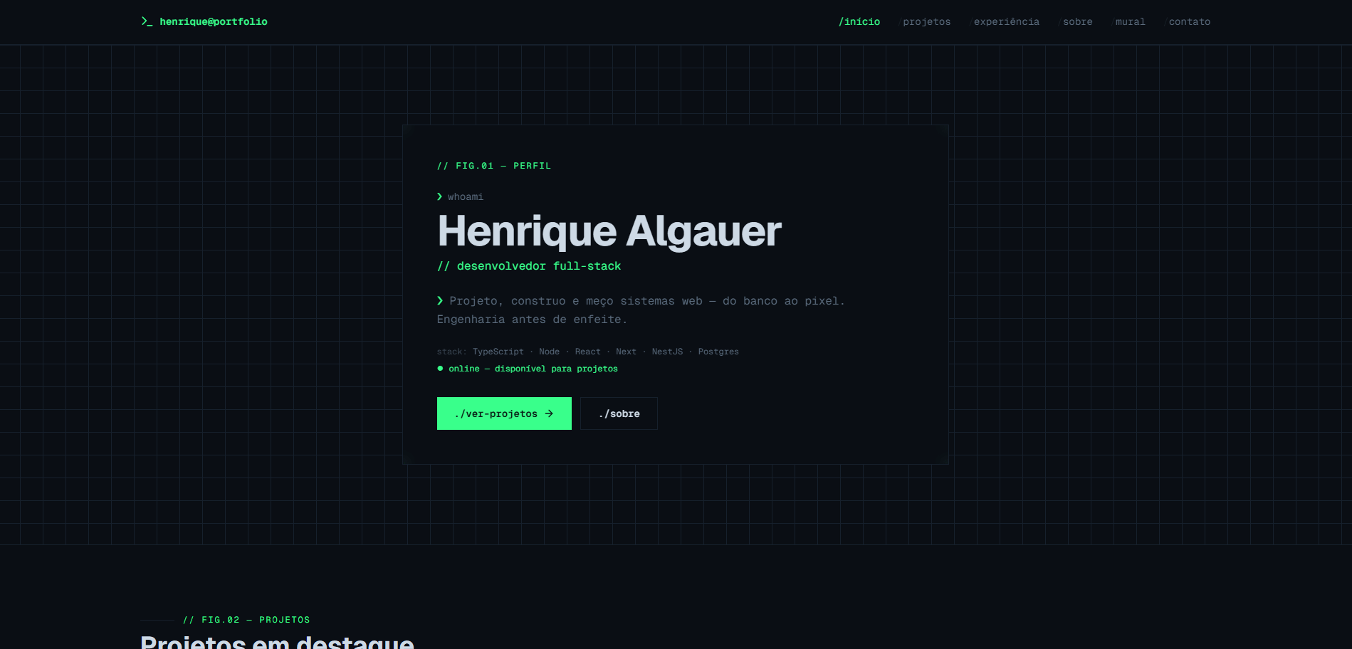 Site da Algauer, feito por nós